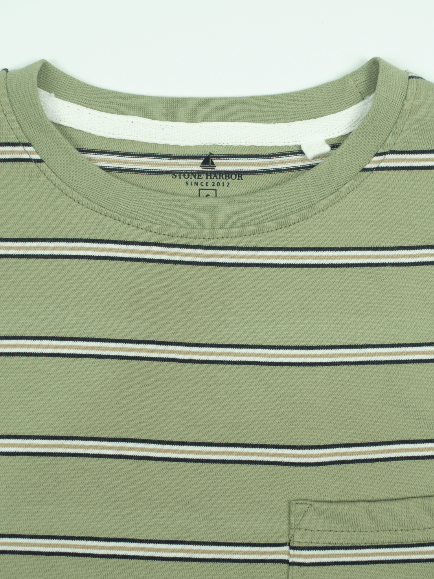 Stone Harbor Men's Tee Shirt MEN'S OLIVE STRIPER T-SHIRT
