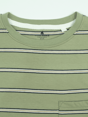Stone Harbor Men's Tee Shirt MEN'S OLIVE STRIPER T-SHIRT