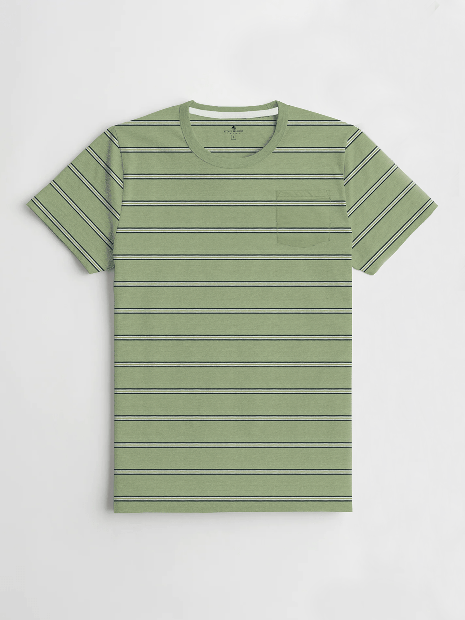 Stone Harbor Men's Tee Shirt MEN'S OLIVE STRIPER T-SHIRT