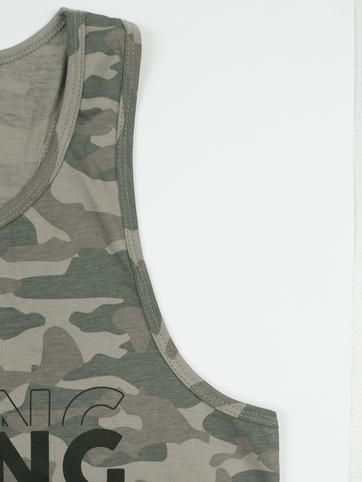 Stone Harbor Men's Vest MEN'S STRONG CAMO GYM VEST