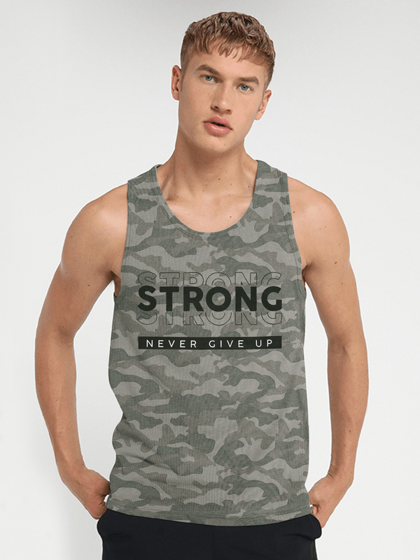 Stone Harbor Men's Vest MEN'S STRONG CAMO GYM VEST