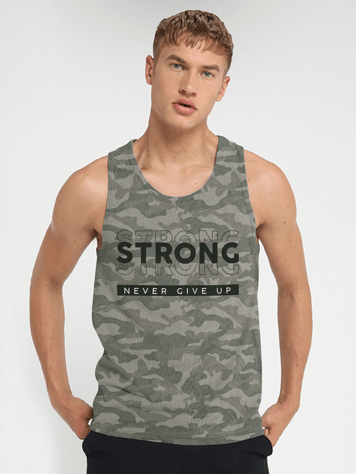 Stone Harbor Men's Vest MEN'S STRONG CAMO GYM VEST
