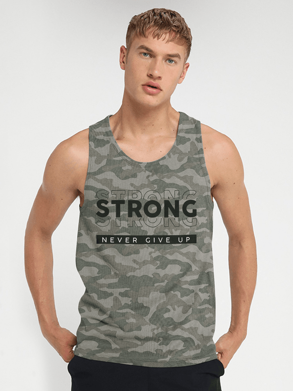 Stone Harbor Men's Vest MEN'S STRONG CAMO GYM VEST