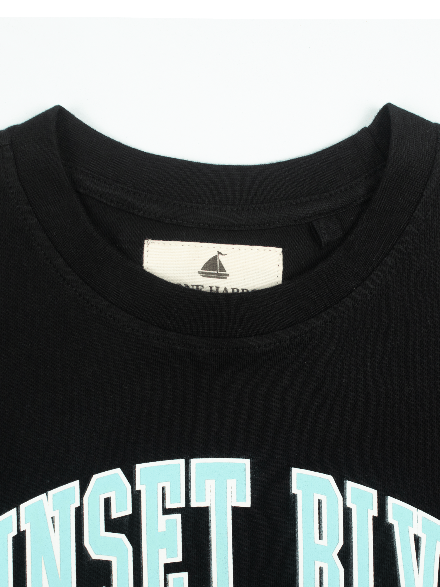Stone Harbor T-shirts MEN'S BLACK LOOSE-FIT T-SHIRT