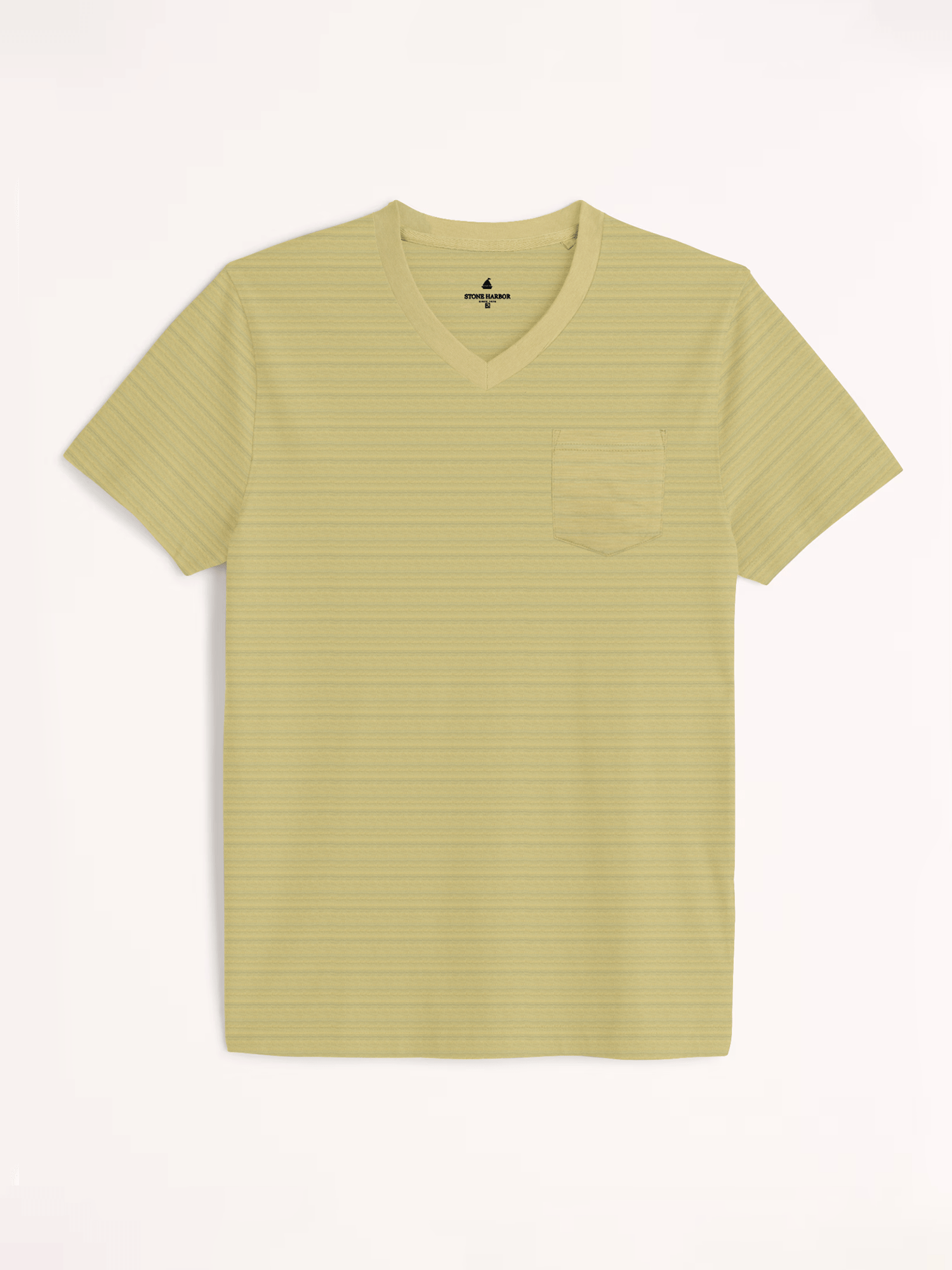 Stone Harbor T-shirts MEN'S MUSTARD V-NECK T-SHIRT