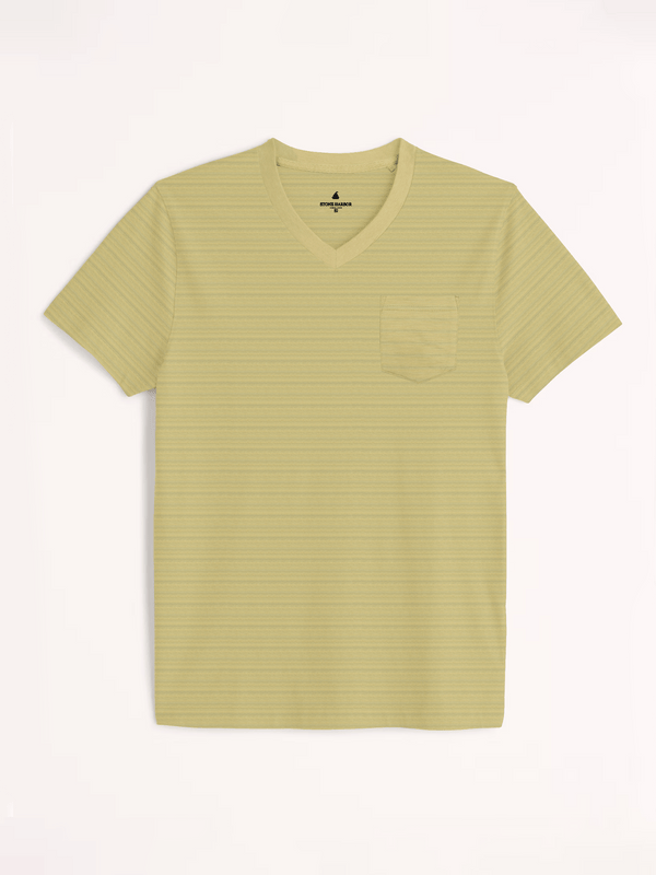 Stone Harbor T-shirts MEN'S MUSTARD V-NECK T-SHIRT