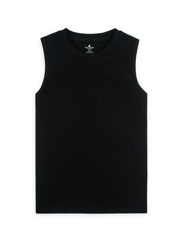 Stone Harbor WOMEN'S BLACK CREW NECK TOP