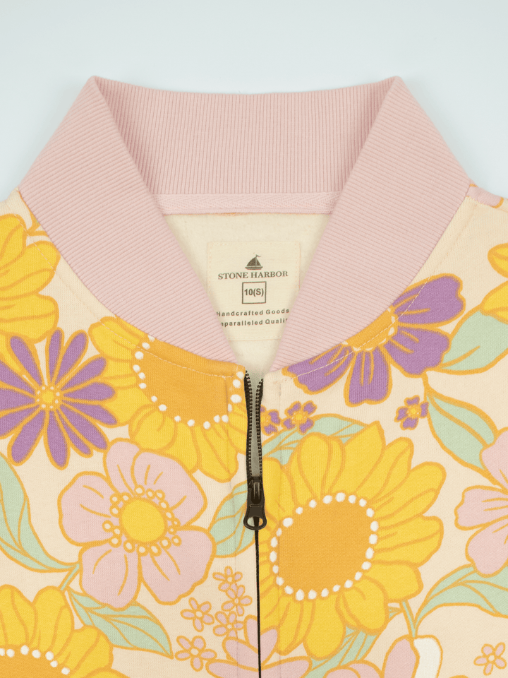 Stone Harbor Women's Jacket WOMEN'S FLORAL FLEECE JACKET