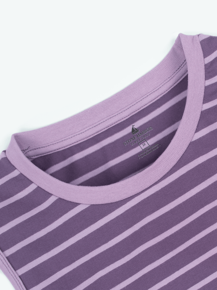 Stone Harbor WOMEN'S LILAC STRIPER TOP