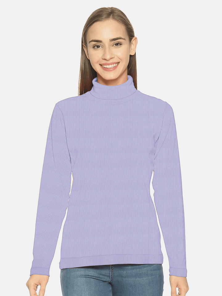 Lilac high neck top outlet