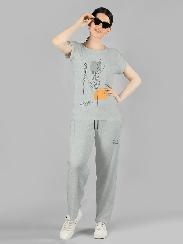 Stone Harbor Women's Track Suit WOMEN'S GREY MARL GRAPHIC SUIT