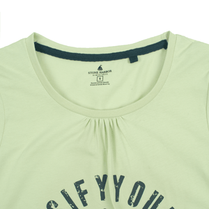 Stone Harbor Women T Shirt WOMEN'S LIME GRAPHIC T-SHIRT