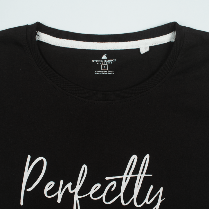 Stone Harbor Women T Shirt WOMEN'S PERFECT JET BLACK T-SHIRT