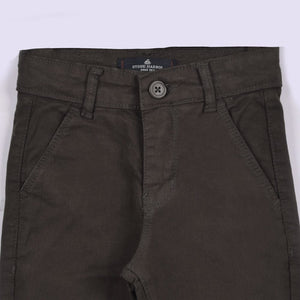 Stone Harbor Boy's Cotton Jeans BOY'S STONE HARBOR SLIM FIT CHOCOLATE BROWN COTTON JEANS