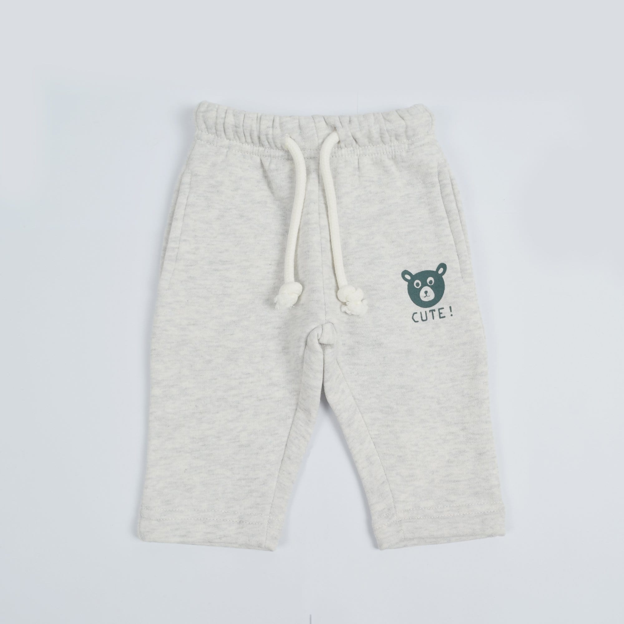 Stone Harbor Boy's Jogger Grey / 0-3M BOY'S STONE HARBOR CUTE HEATHER GREY FLEECE JOGGER