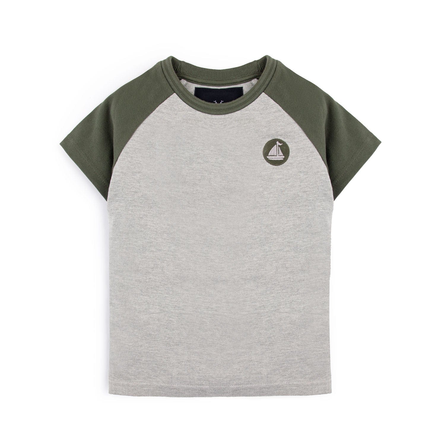 Stone Harbor Boy's Tee Shirt Grey / 3-4 Y BOY'S GREY CONTRASTING TEE SHIRT