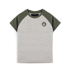 Stone Harbor Boy's Tee Shirt Grey / 3-4 Y BOY'S GREY CONTRASTING TEE SHIRT