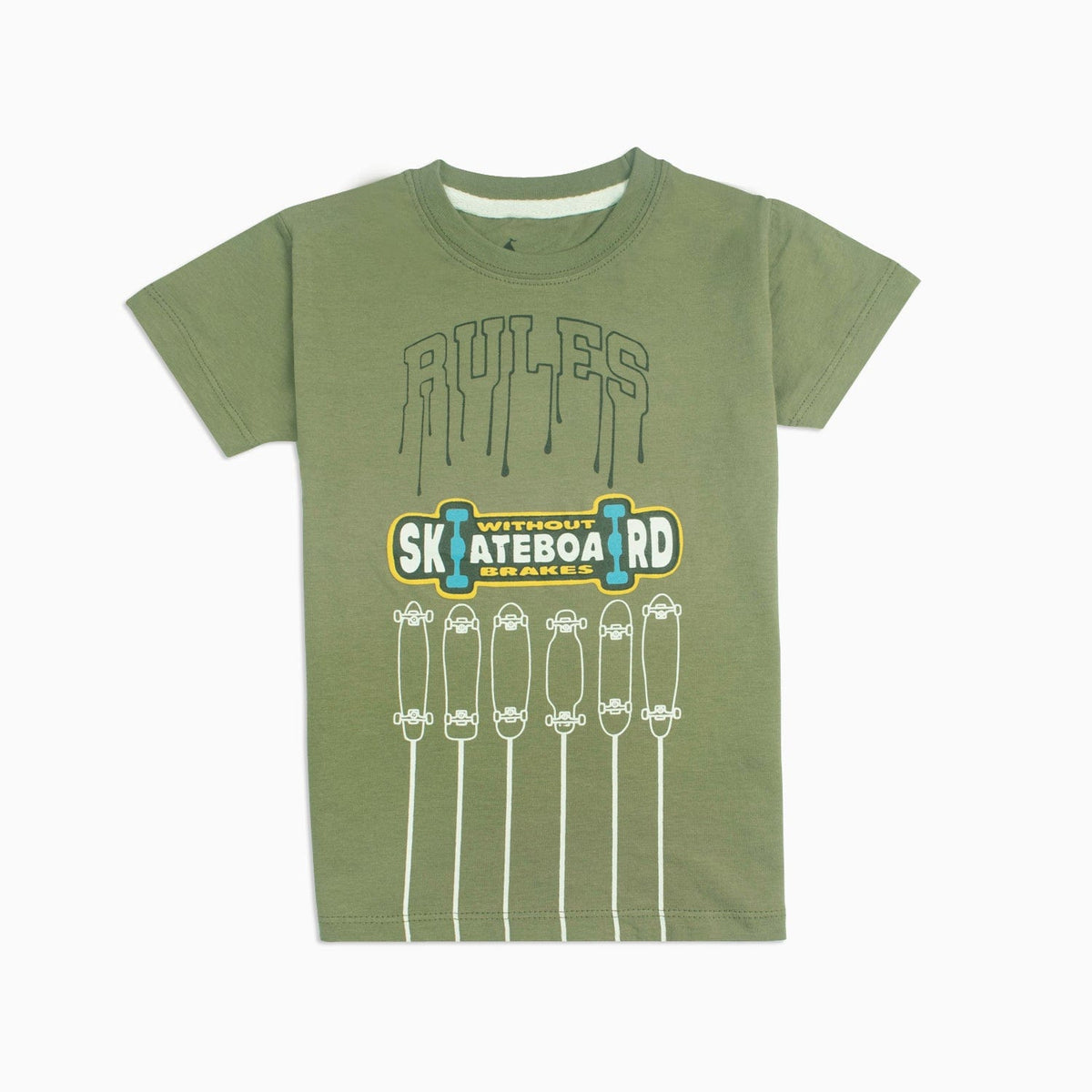 Stone Harbor Boy&#39;s Tee Shirt Olive / 2-3 Y BOY&#39;S OLIVE PRINTED T-SHIRT