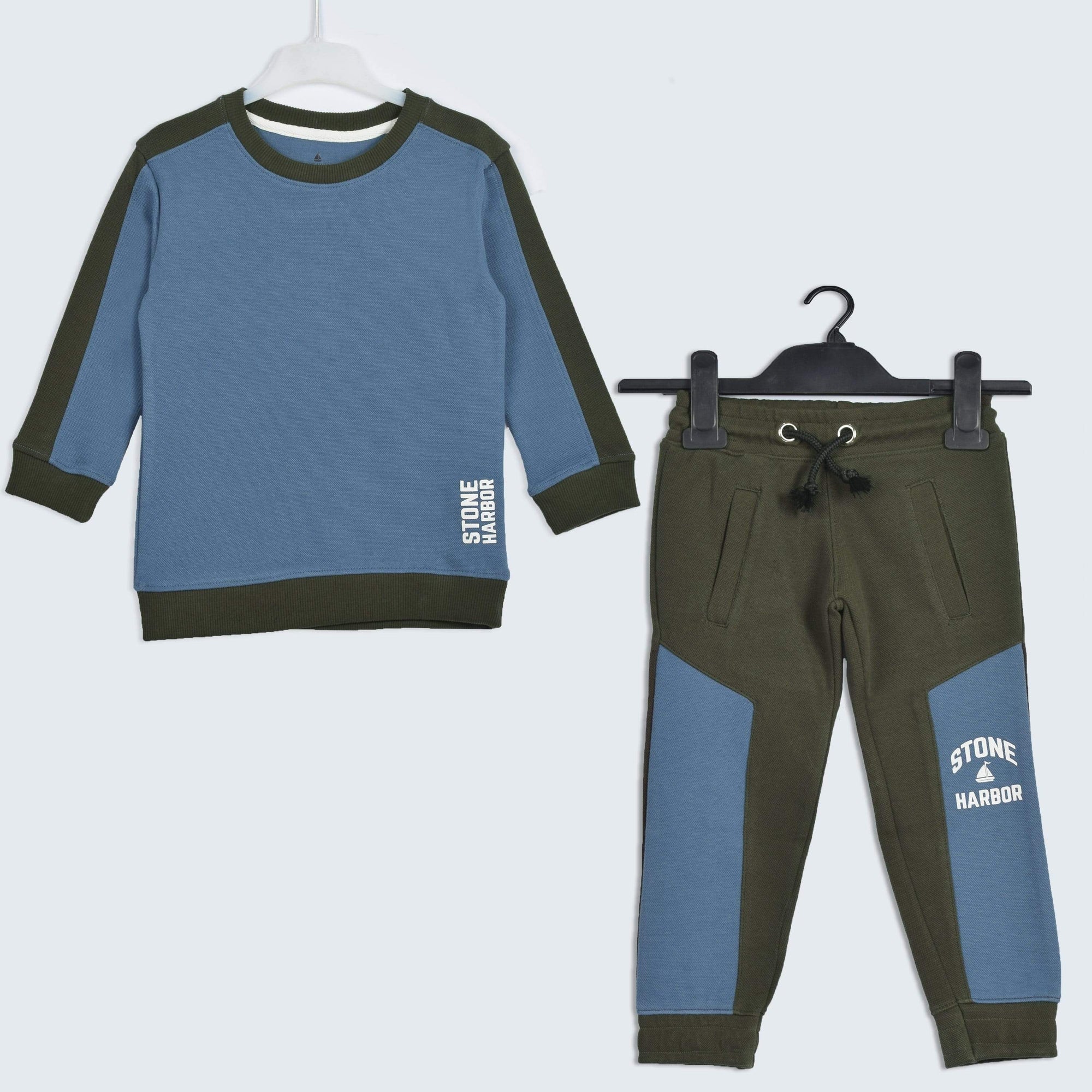 Stone Harbor Boy's Tracksuit Blue / 2-3 Y BOY'S STONE HARBOR BLUE CONTRASTING TRACKSUIT