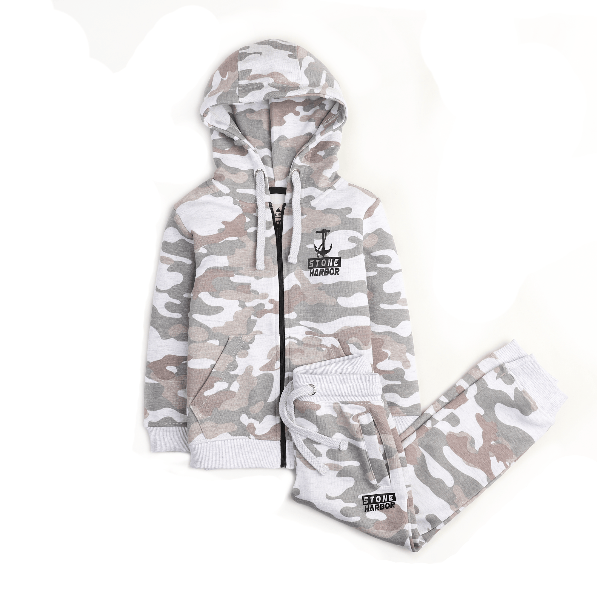Stone Harbor Boy's Tracksuit BOY'S GREY CAMO TRACKSUIT