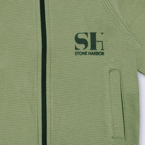Stone Harbor Boy's Zipper BOY'S STONE HARBOR EXCLUSIVE OLIVE BOMBER JACKET