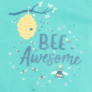 Stone Harbor Girl's Hoodie GIRL'S BEE AWESOME FLEECE HOODIE