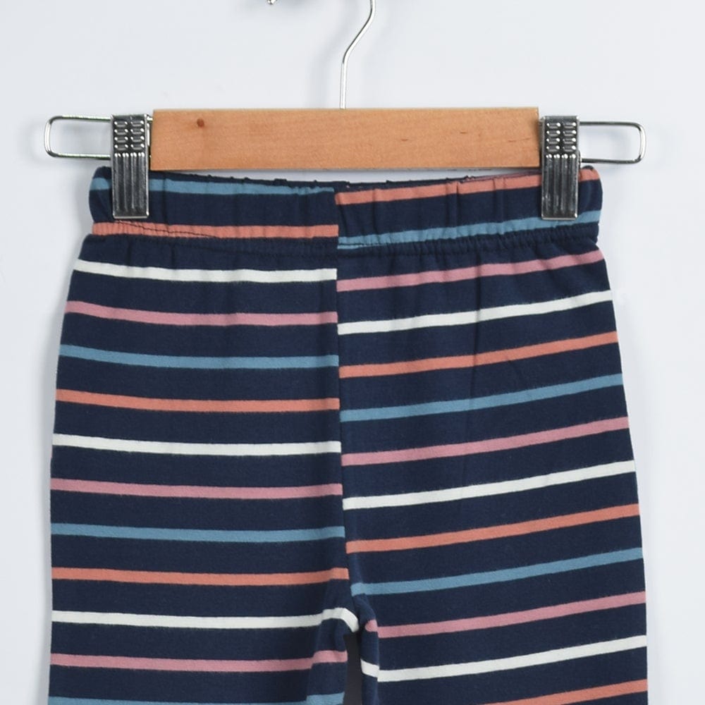 Stone Harbor Girl's Leggings Navy Blue / 2-3 Y GIRL'S STONE HARBOR NAVY STRIPER LEGGING