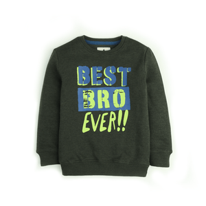 Stone Harbor Girl's Sweatshirt Olive / 2-3 Y BOY'S OLIVE GRAPHIC SWEATSHIRT