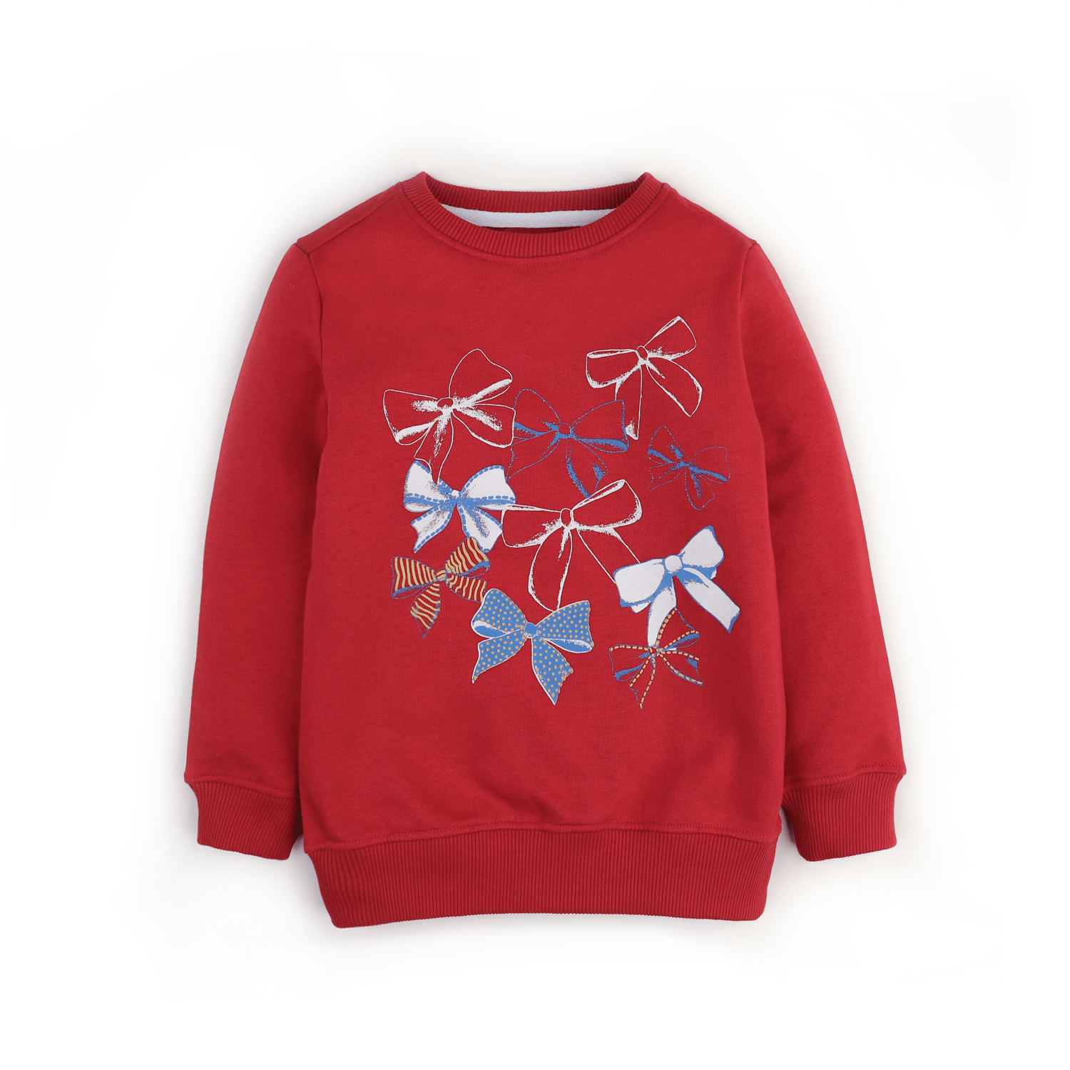 Stone Harbor Girl's Sweatshirt Red / 2-3 Y GIRL'S RED FLEECE SWEATSHIRT