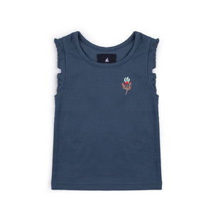 Stone Harbor Girl's Top Navy / 3-4 Y GIRL'S NAVY SLEEVLESS TOP