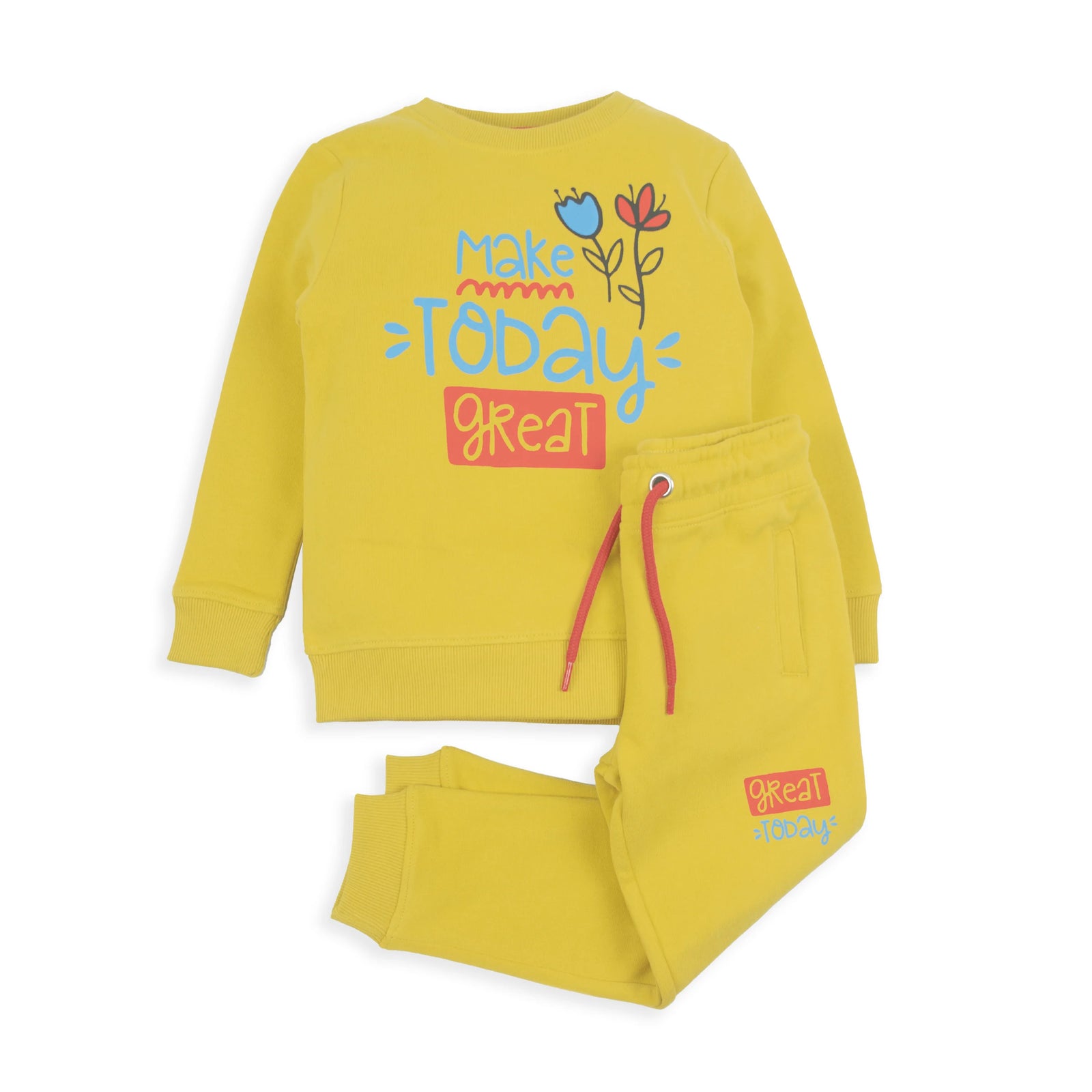 Stone Harbor Girl's Track Suit GIRL'S FLEECE MUSTARD TRACKSUIT