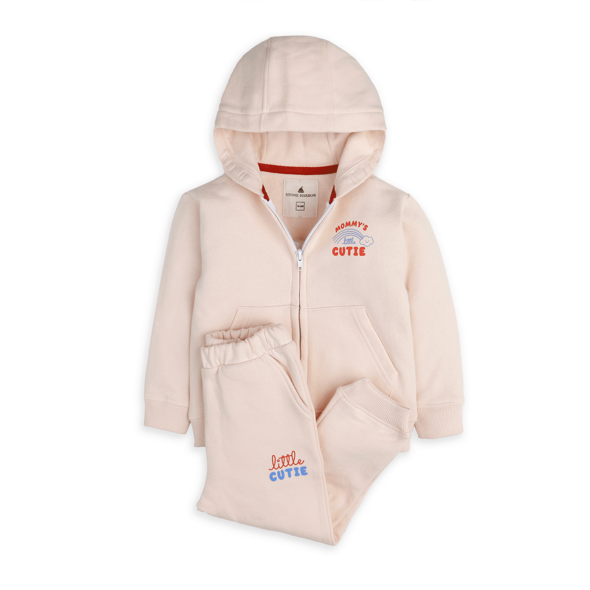 Stone Harbor Girl&#39;s Track Suit MINI GIRL&#39;S LITTLE CUTIE FLEECE TWIN SET