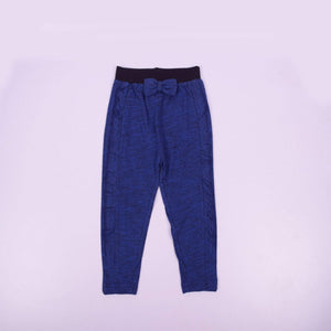 Stone Harbor Kid's Jogger Navy / 0-3 Months Girl's Stone Harbor Navy Marl Frill Trousers