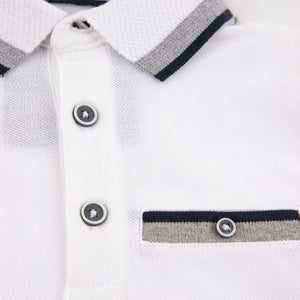Stone Harbor Kid's Polo Shirt BOY'S WITHE TIPPING POLO SHIRT