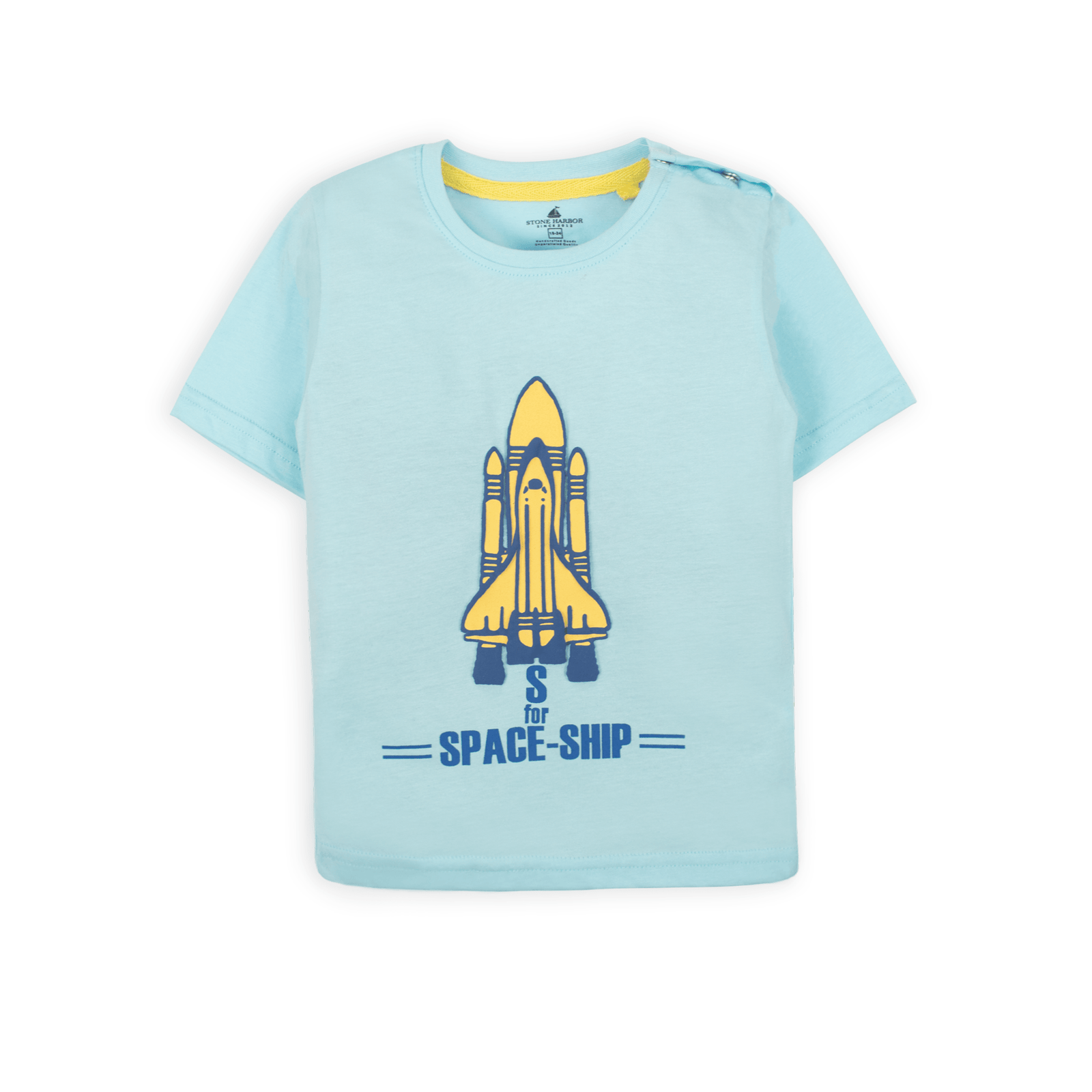 Stone Harbor Kid's T-Shirt MINI BOY'S AQUA GRAPHIC T-SHIRT