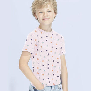 Stone Harbor Kid's T-Shirt Oatmeal / 2-3 Years Boy's Stone Harbor DINO WORLD Crew Neck Tee Shirt