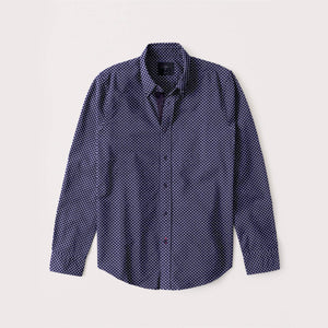Stone Harbor Men's Casual Shirt Dark Navy / S Men's Stone Harbor Allover Printed Casual Shirt