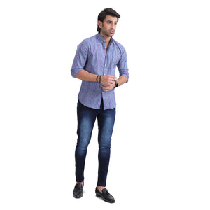 Stone Harbor Men's Casual Shirt MEN'S STYLISH BLUE CASUAL SHIRT