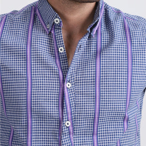 Stone Harbor Men's Casual Shirt MEN'S STYLISH BLUE CASUAL SHIRT