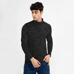 Stone Harbor MEN'S CHARCOAL CAMO HIGH NECK