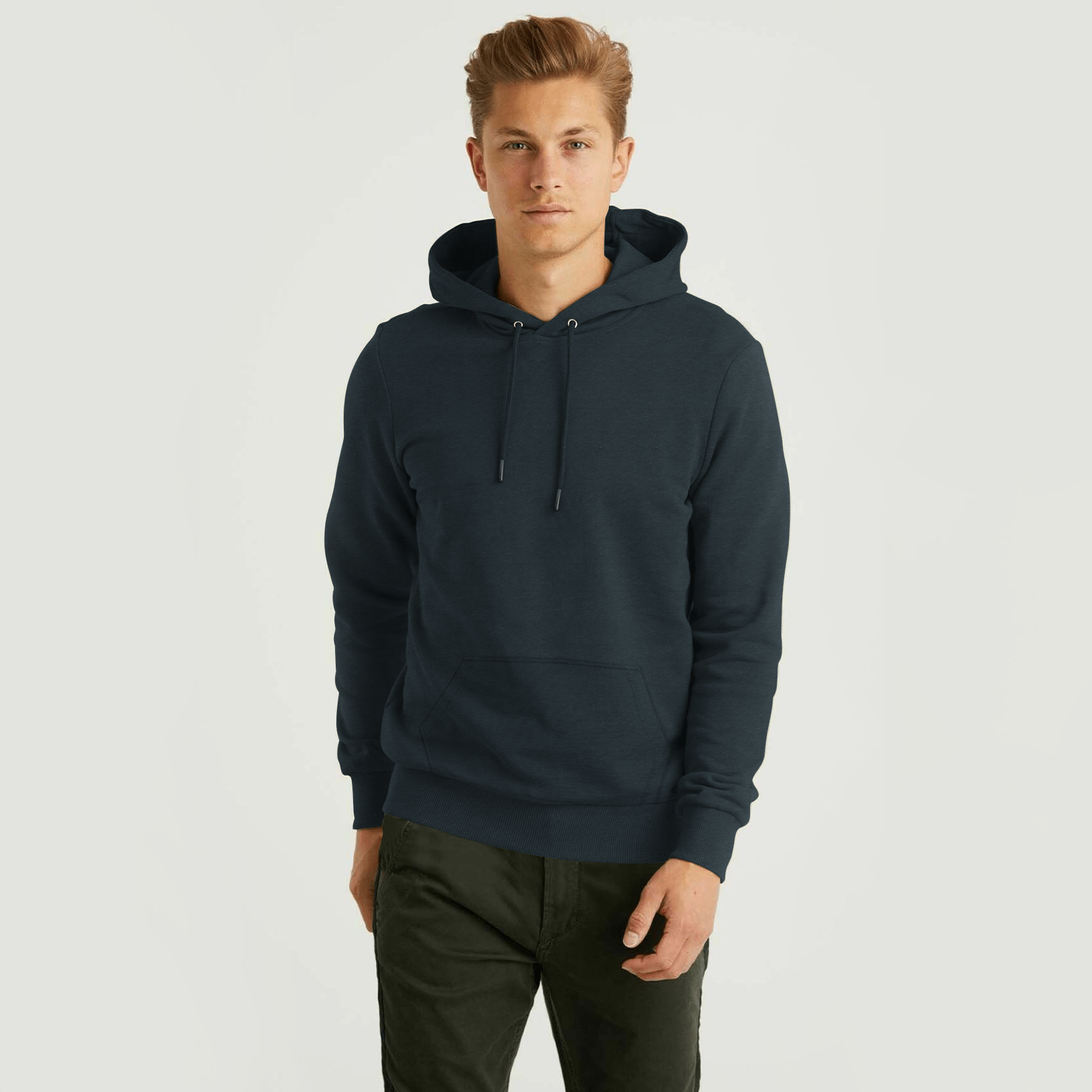 Stone Harbor Men's Hoodies MEN'S NAVY FLEECE OVERHEAD HOODIE