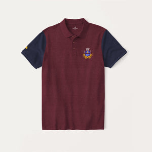 Stone Harbor Men's Polo Shirt Maroon / S MEN'S STONE HARBOR EST CROWN CONTRAST SLEEVES POLO SHIRT