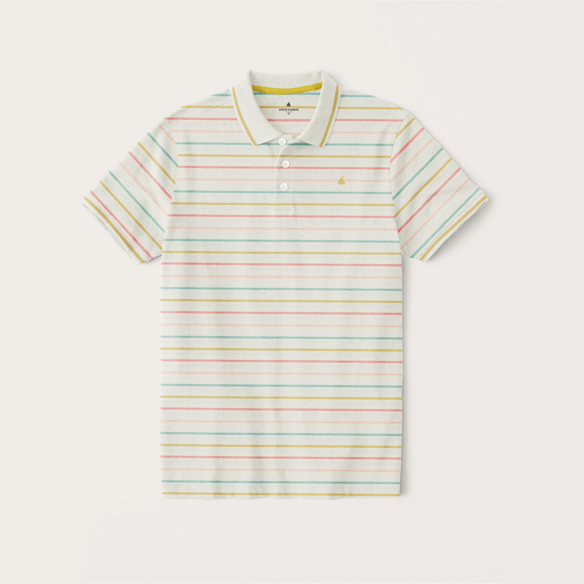 Stone Harbor Men's Polo Shirt MEN'S MULTI STRIPER POLO SHIRT