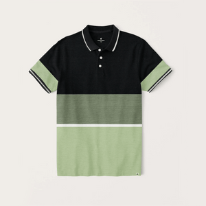 Stone Harbor Men's Polo Shirt MEN'S PREMIUM BLOCK STRIPER POLO