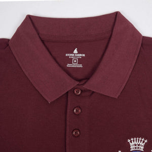Stone Harbor Men's Polo Shirt MEN'S STONE HARBOR EST CROWN CONTRAST SLEEVES POLO SHIRT