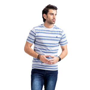 Stone Harbor Men's T-Shirt Grey / S MEN'S STRIPER GREY CREW SHIRT