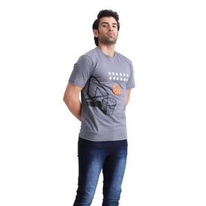 Stone Harbor Men's T-Shirt MEN'S GREY PRINTED TEE SHIRT