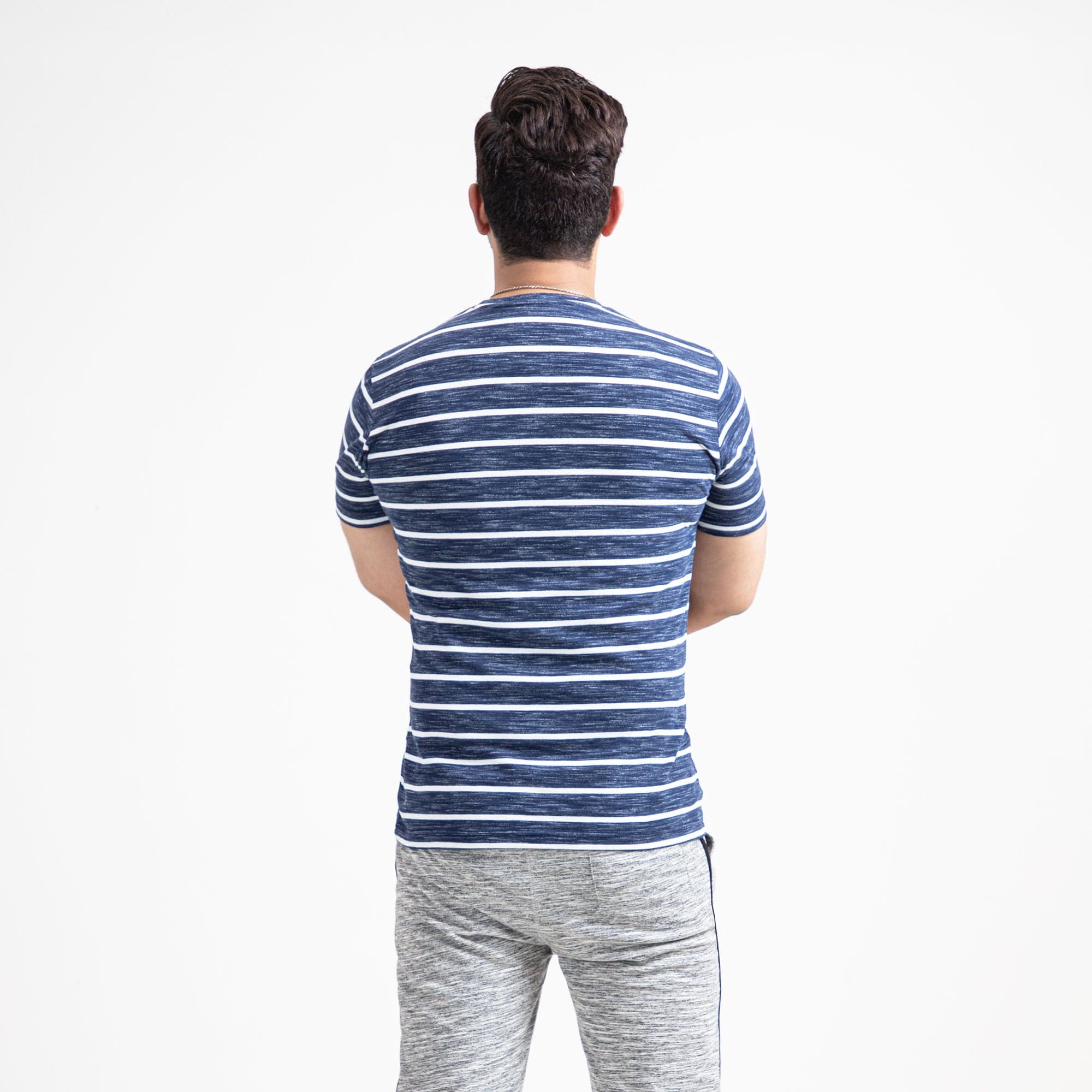 Stone Harbor Men's T-Shirt Navy / S MEN'S NAVY STRIPER CREW SHIRT