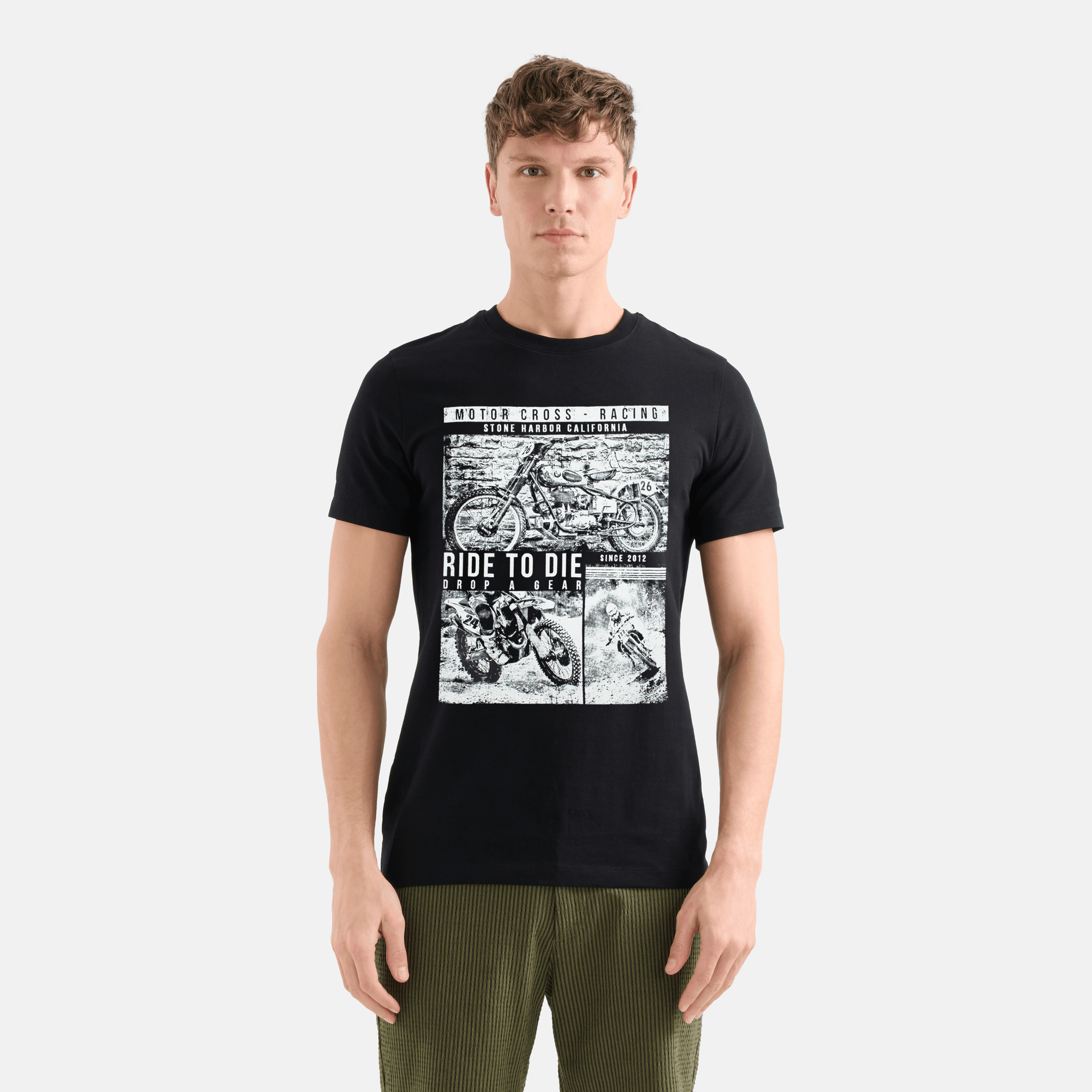 Stone Harbor Men's T-Shirt MEN'S PREMIUM JET BLACK T-SHIRT