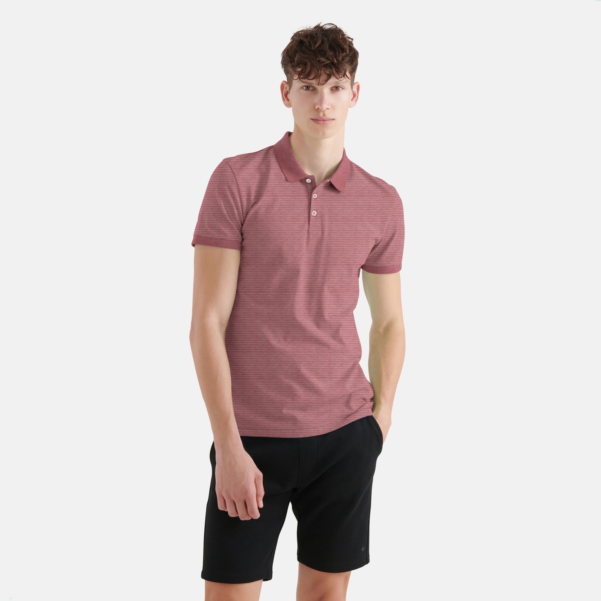 Stone Harbor Men's T-Shirt MEN'S PREMIUM TEXTURED POLO SHIRT